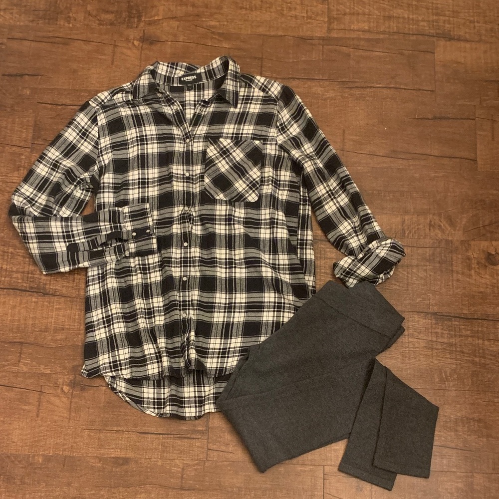 Express size S button up and legging